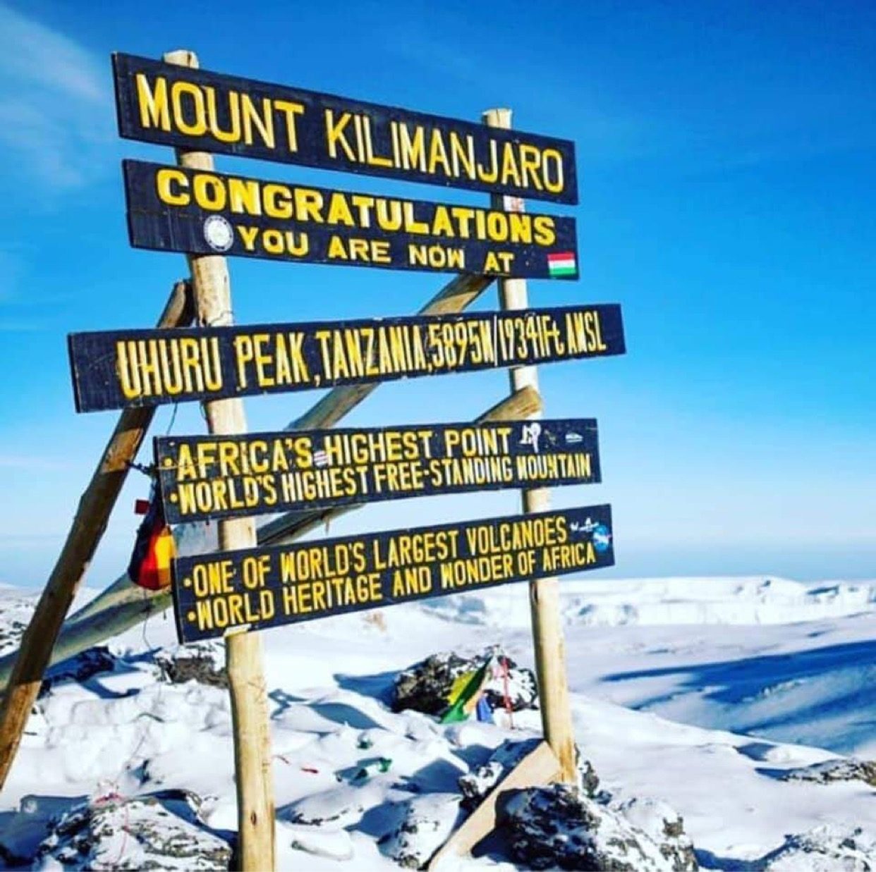 Mount Kilimanjaro summit at dawn
